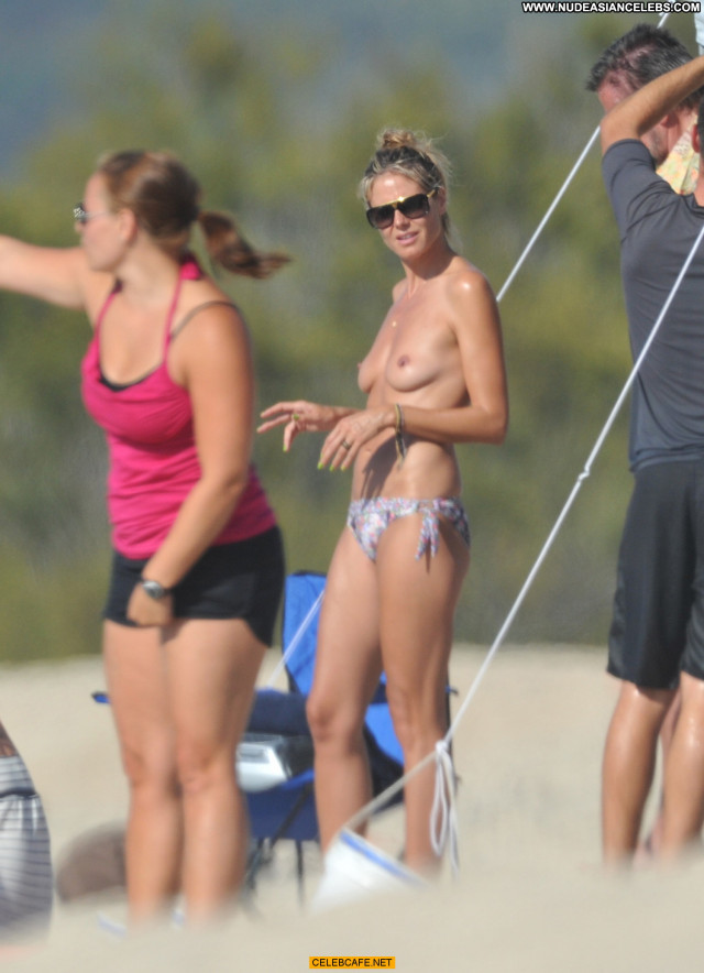 Heidi Klum No Source Babe Beach Beautiful Posing Hot Celebrity Toples