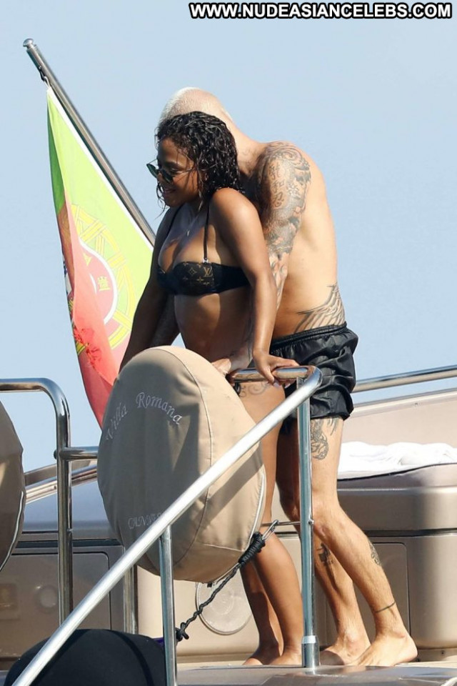 Christina Milian No Source Candid Bikini Celebrity Posing Hot Candids